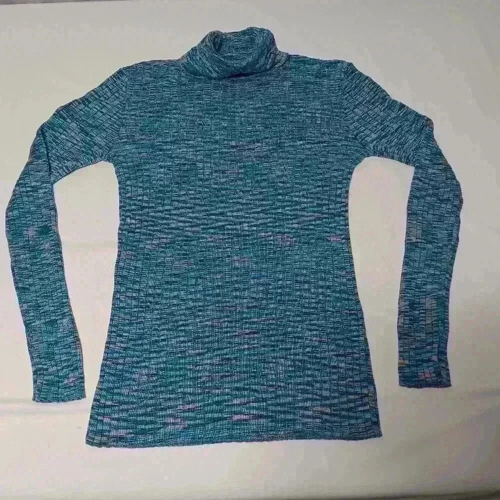 Sundance Multi color ribbed turtleneck. Ladies size m